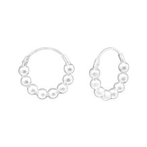 Sterling Silver Huggie Hoop Earrings 14mm​ - Minimalist Style